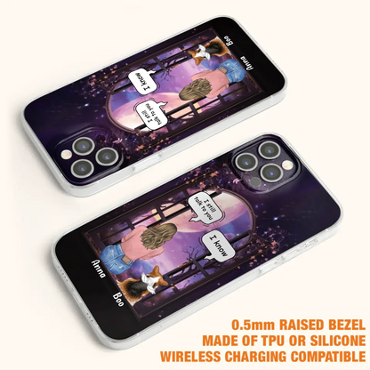 Custom Personalized Memorial Pet Phone Case - Upto 4 Dogs/Cats/Rabbits - Memorial Gift Idea for Dog/Cat/Rabbit Owners - Case For iPhone/Samsung