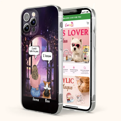 Custom Personalized Memorial Pet Phone Case - Upto 4 Dogs/Cats/Rabbits - Memorial Gift Idea for Dog/Cat/Rabbit Owners - Case For iPhone/Samsung