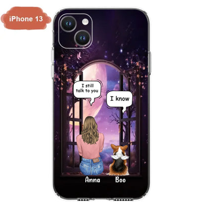 Custom Personalized Memorial Pet Phone Case - Upto 4 Dogs/Cats/Rabbits - Memorial Gift Idea for Dog/Cat/Rabbit Owners - Case For iPhone/Samsung