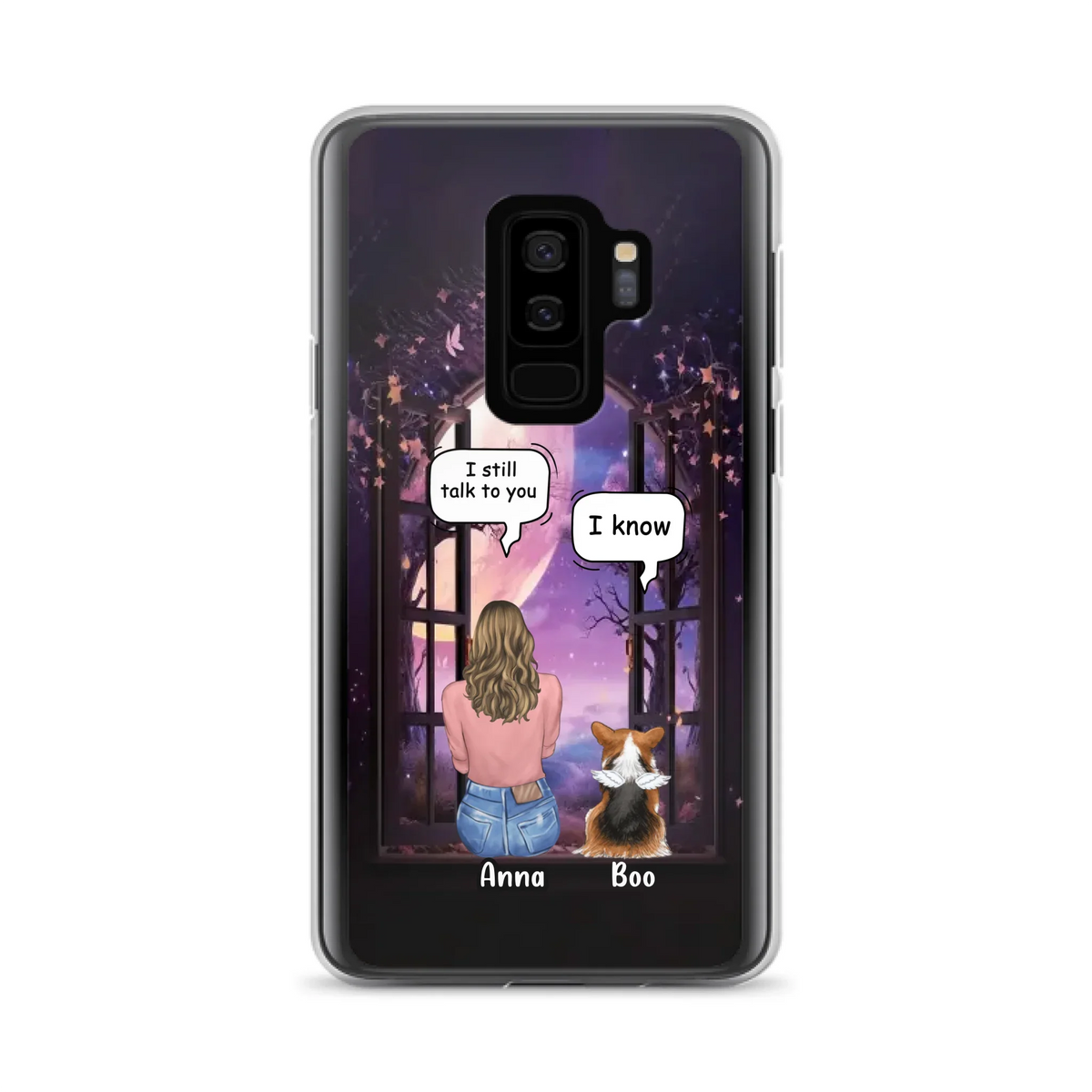Custom Personalized Memorial Pet Phone Case - Upto 4 Dogs/Cats/Rabbits - Memorial Gift Idea for Dog/Cat/Rabbit Owners - Case For iPhone/Samsung