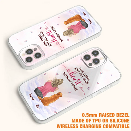 Custom Personalized Dog Mom Phone Case - Upto 5 Dogs - Gift Idea For Dog Lovers - Some Things Just Fill Your Heart Without Trying - Case for iPhone/Samsung