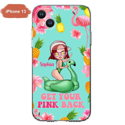 Custom Personalized Bikini Girl Phone Case - Gift Idea For Girl - Get Your Pink Back - Cases For iPhone/Samsung