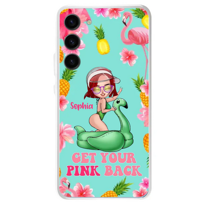 Custom Personalized Bikini Girl Phone Case - Gift Idea For Girl - Get Your Pink Back - Cases For iPhone/Samsung