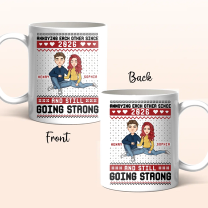 Personalized Couple Coffee Mug - Anniversary Gift Idea For Couple - Annoying Each Other Since 2026 And Still Going Strong