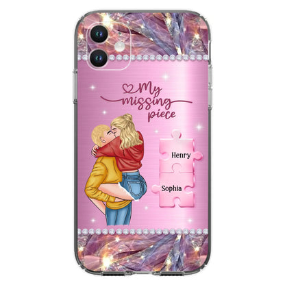 Custom Personalized Couple iPhone/ Samsung Phone Case - Gift Idea For Couple/ Christmas - My Missing Piece
