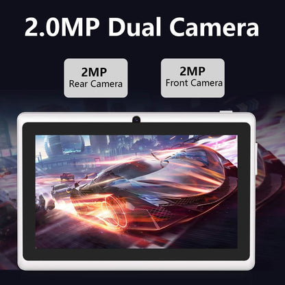 Android Tablet – 7" LCD, 2GB RAM + 4GB Extension, 32GB Storage, Dual Cameras, Wi-Fi, GPS, USB Charging