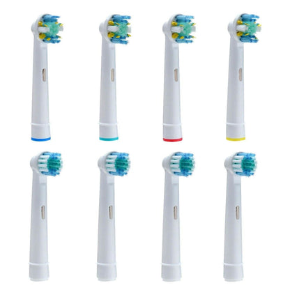 8-Pack: Generic Oral-B Braun Electric Toothbrush Heads Replacement Round Soft