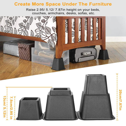 8-Pieces: Furniture Risers