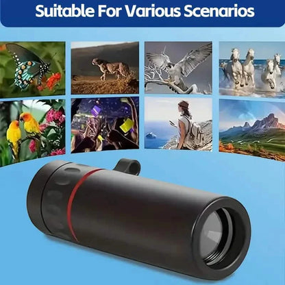 8X Portable Monocular – Pocket-Sized for Outdoor Adventures & Travel