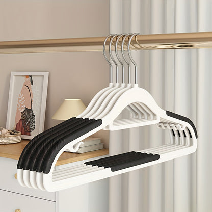 10-Pack: Heavy-Duty Plastic Anti-Skid Clothes Hangers