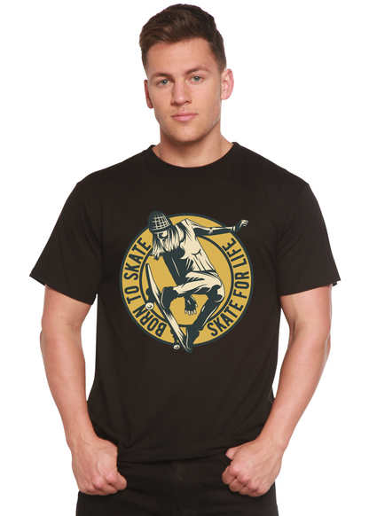Skate For Life Men's Bamboo Viscose/Organic Cotton Short Sleeve Graphic T-Shirt