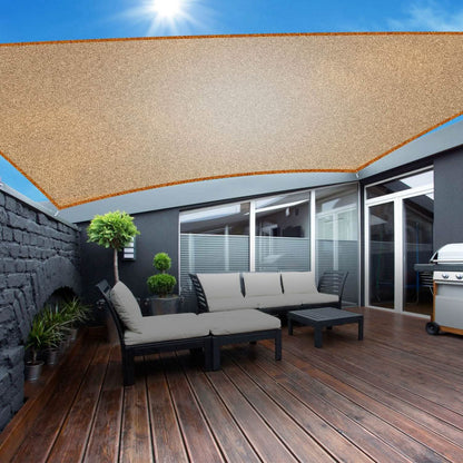 98% UV Block Awning Shelter Rectangle Shade Sails Top Canopy