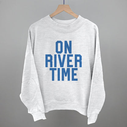 On River Time Block Letters