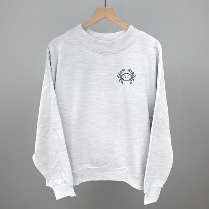 Crab Doodle (Navy Blue) (Left Chest)