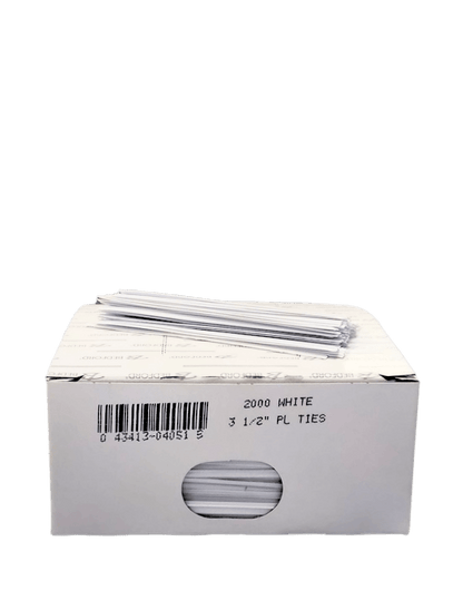 Bag Ties, Plastic, 3.5", 2000 Count