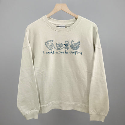 I Would Rather Be Thrifting Blue