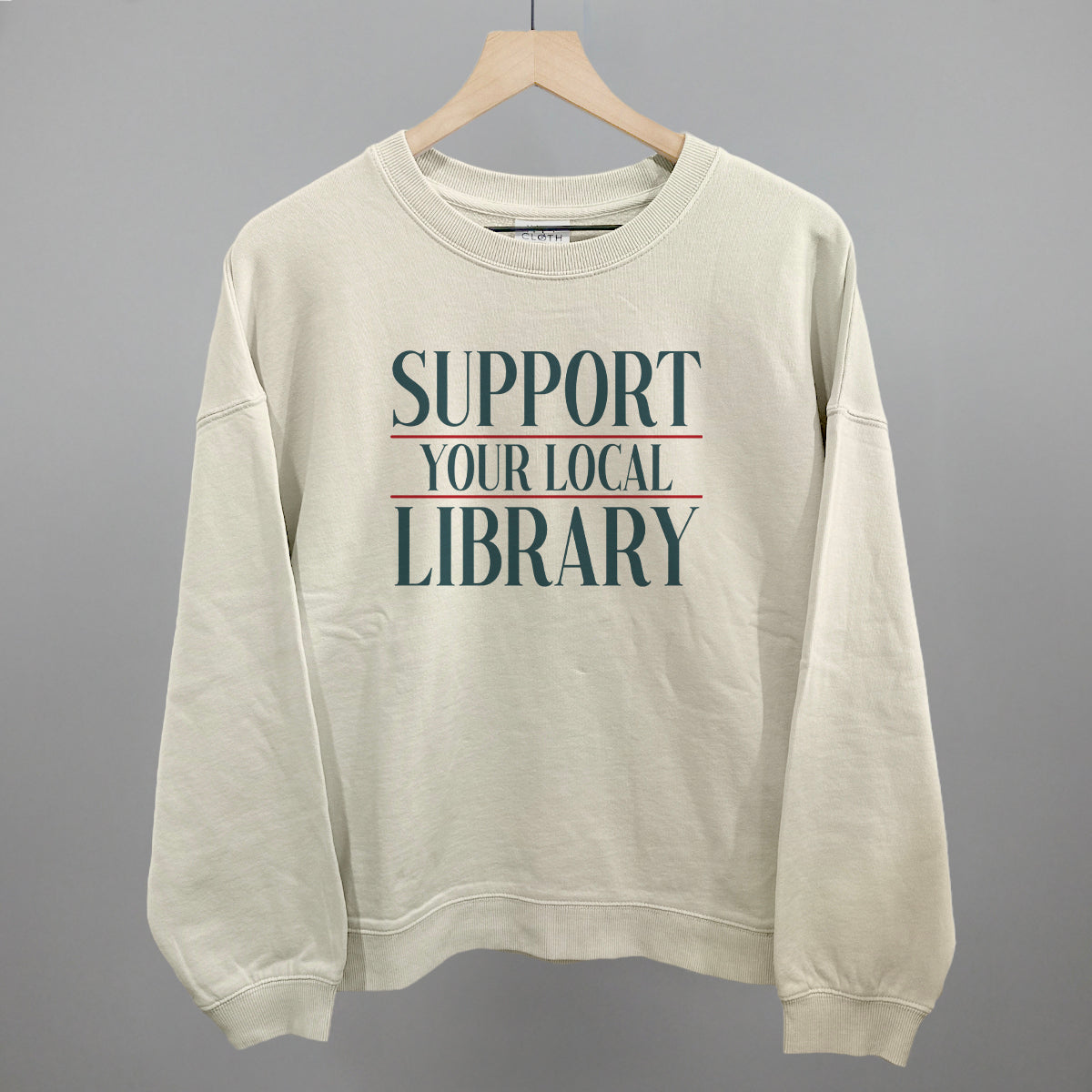 Support Your Local Library Serif