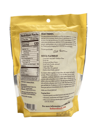 Chickpea (Garbanzo Bean) Flour, Gluten-Free, Bob's Red Mill