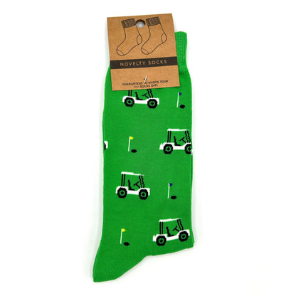 Golf Cart Novelty Socks