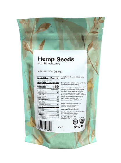Hemp Seeds, Hulled, Organic