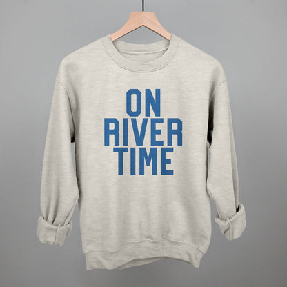 On River Time Block Letters