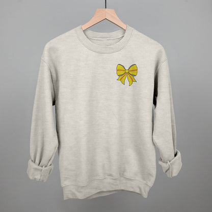Softball Bow (Left Chest Print)