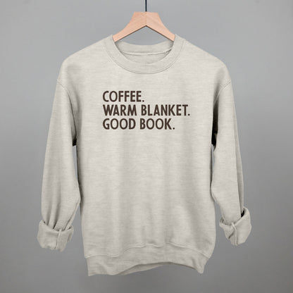 Coffee Warm Blanket Good Book