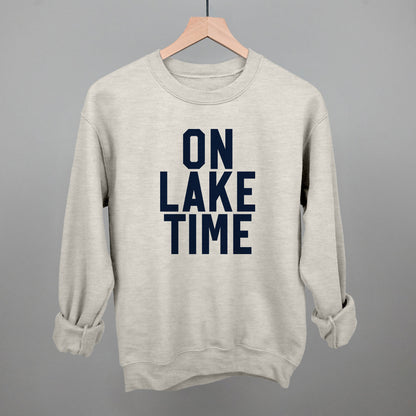 On Lake Time Block Letters