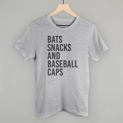 Bats, Snacks, And Baseball Caps