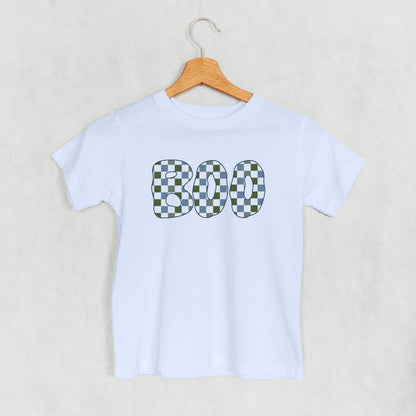 Boo Checkered (Blue & Green) (Kids)