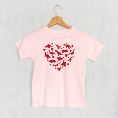 Dinosaur Red Heart (Kids)