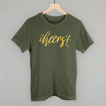 Cheers Gold Script + Sparkles