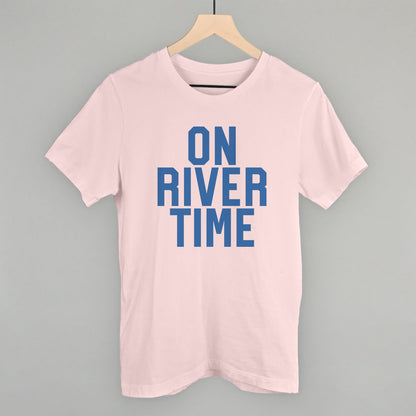On River Time Block Letters