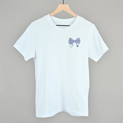 Stethoscope Floral Bow (Left Chest)