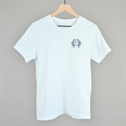 Crab Doodle (Navy Blue) (Left Chest)