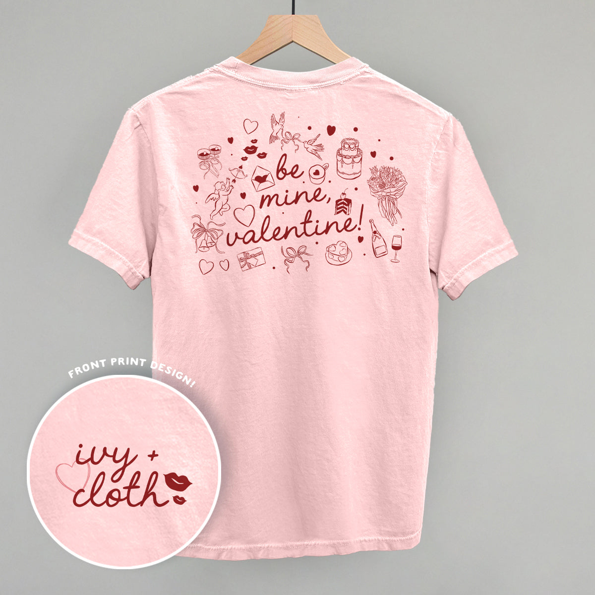 Be Mine, Valentine Doodles (Back Print)