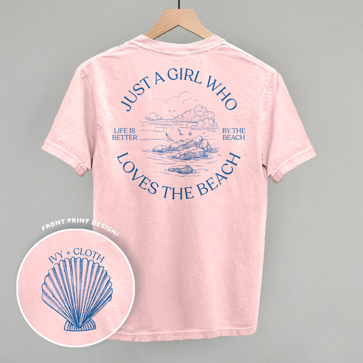 Just A Girl Who Loves The Beach (Back Print)