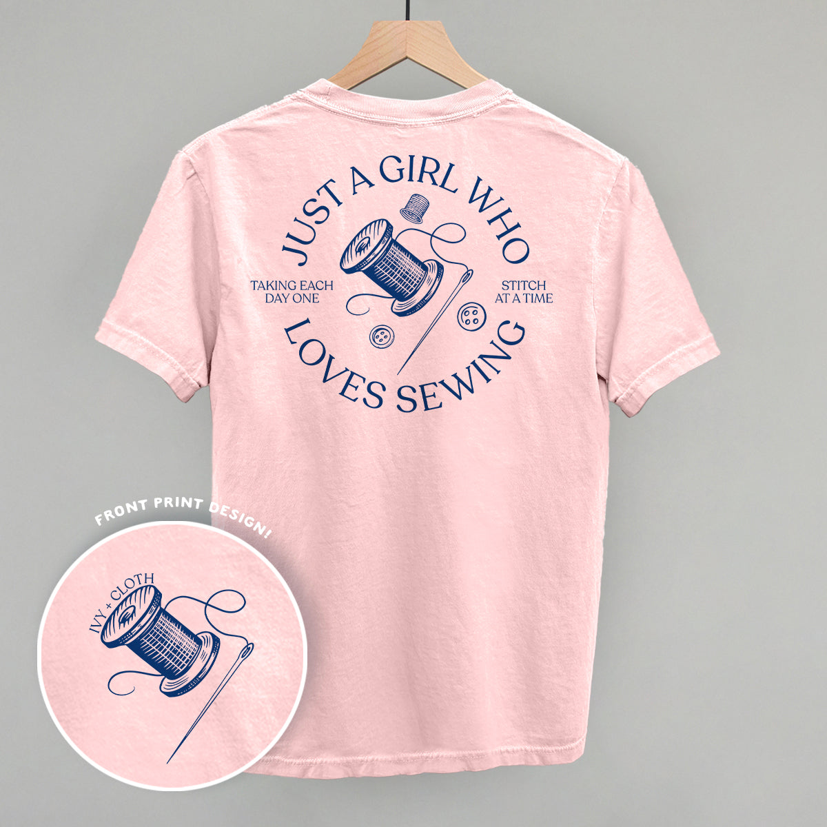 Just A Girl Who Loves Sewing (Back Print)
