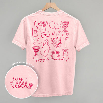 Galentine's Pink Doodles (Back Print)