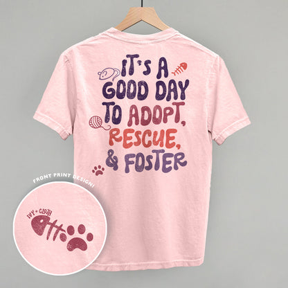 Adopt, Rescue, & Foster Cat (Back Print)