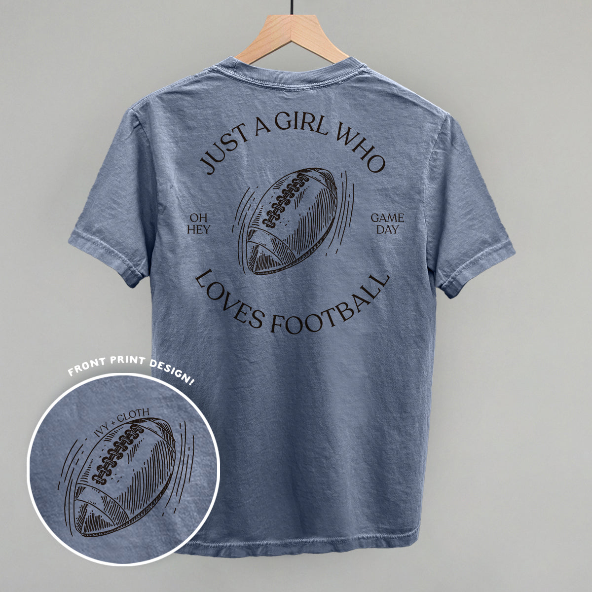 Just A Girl Who Loves Football (Back Print)