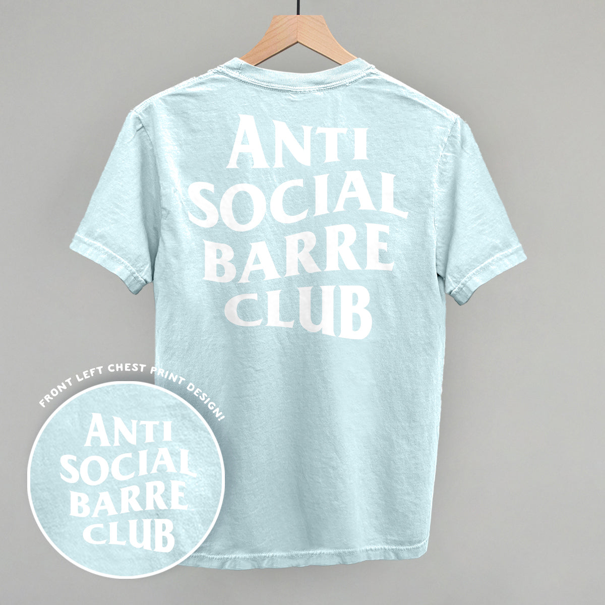 Anti Social Barre Club (White) (Back Print)