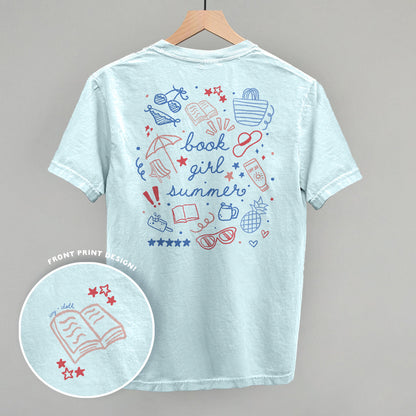 Book Girl Summer Colorful (Back Print)