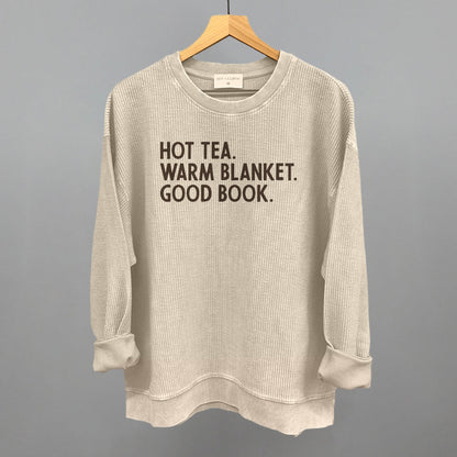 Hot Tea Warm Blanket Good Book