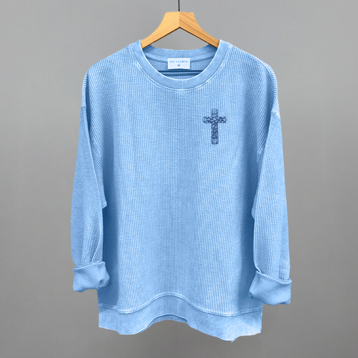 Seashell Cross (Left Chest)