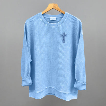 Seashell Cross (Left Chest)