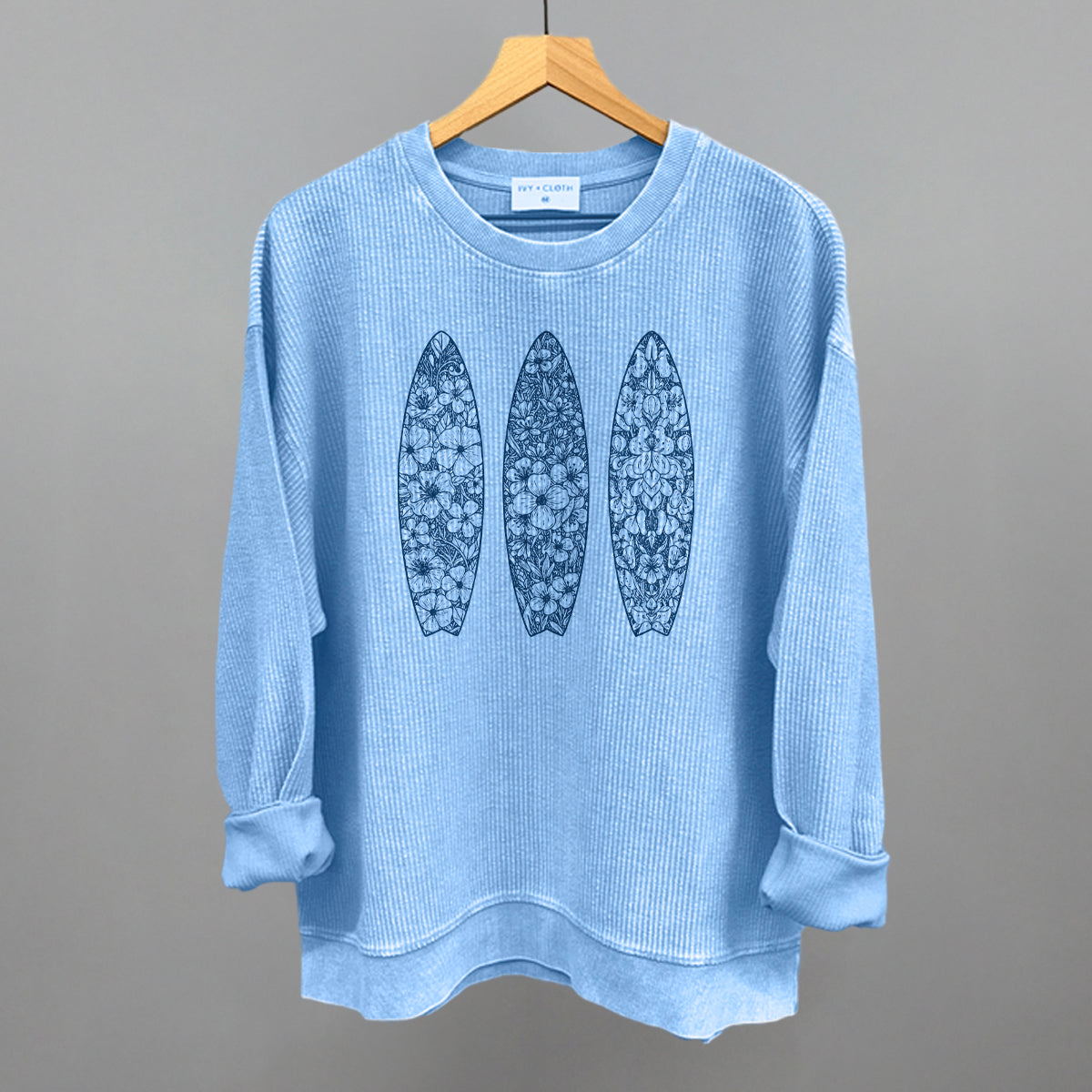 Blue Floral Surfboards