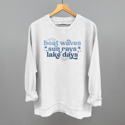 Boat Waves, Sun Rays, Lake Days