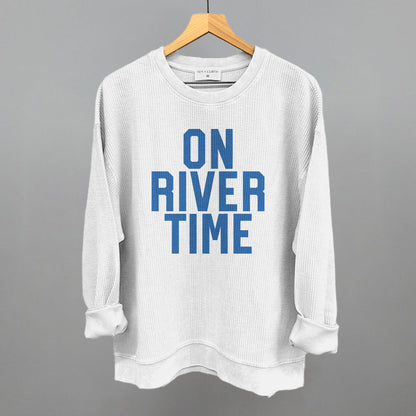 On River Time Block Letters