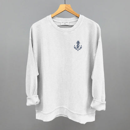 Anchor Doodle (Navy Blue) (Left Chest)